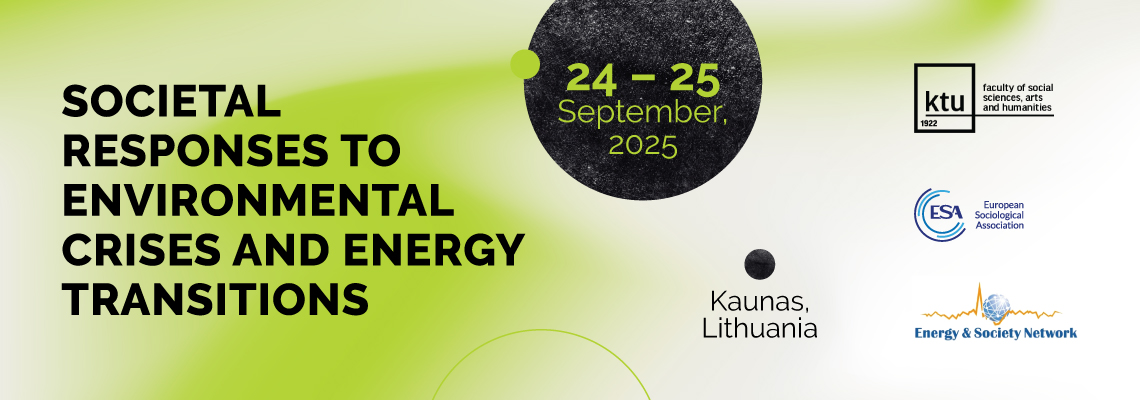 Conference banner: ESA RN12 'Environment and Society' mid-term and Energy and Society Network